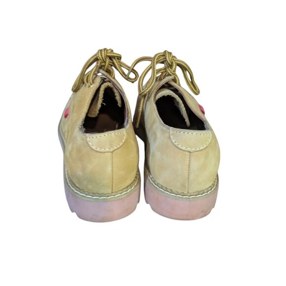 Vintage 90s Esprit Tan Leather Shoes Size 7.5 - Picture 3 of 9